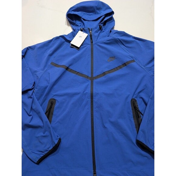 Nike Tech Woven Tracksuit Jacket Windbreaker Royal Blue Men’s Medium HM7151-480 - Picture 2 of 9